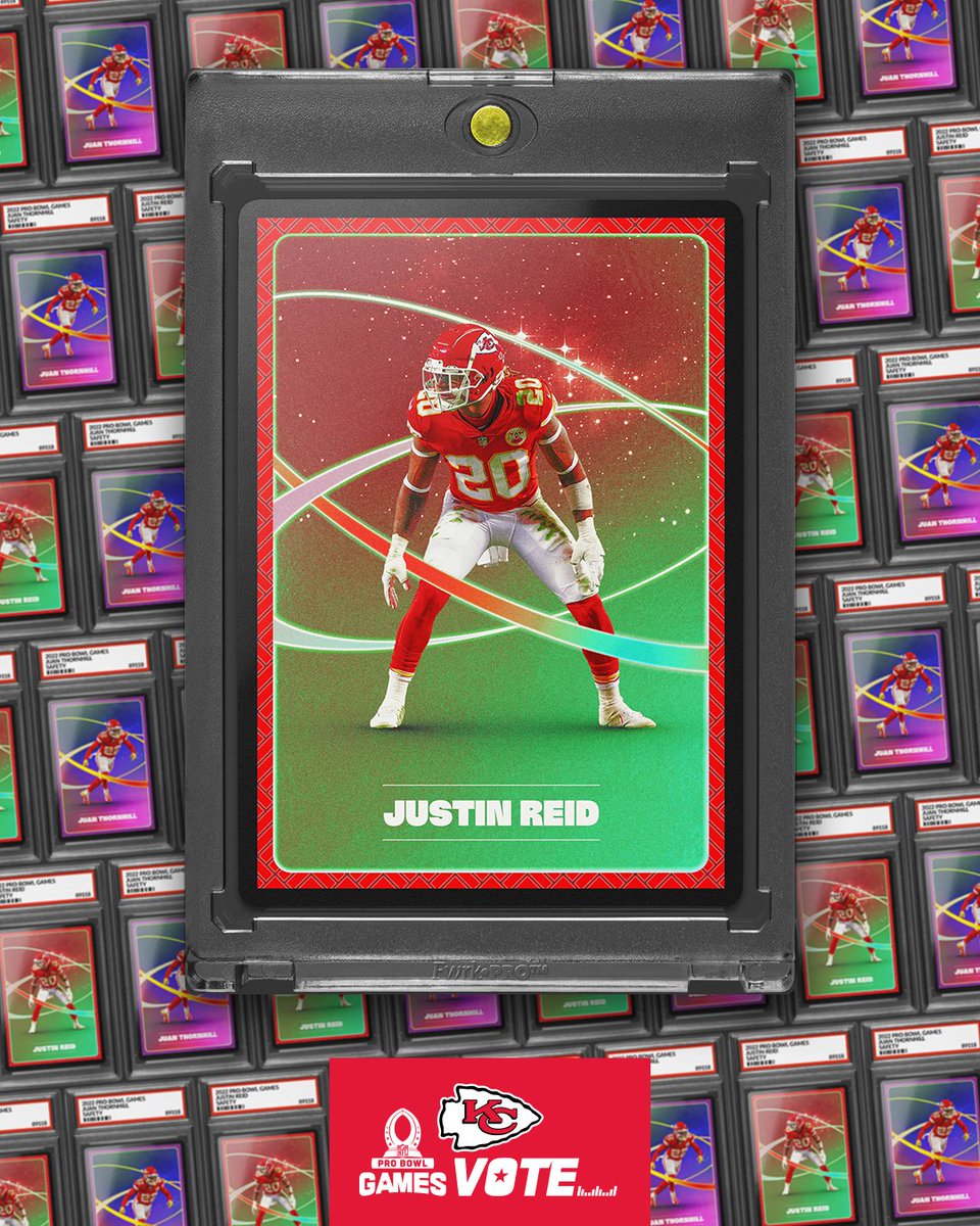 Chiefs's tweet photo. We’d ask you to pass the salt, but they already broke it up 🧂 RT to vote for our DBs now!

#ProBowlVote + @JustinQReid
@Juan_Thornhill
@DeonBushlive2
@AyoCook_6
@Trent_McDuffie
@Jay__Sneed 
@JaylenWatson12
@JWilliOfficial https://t.co/JfZbjXkOzD