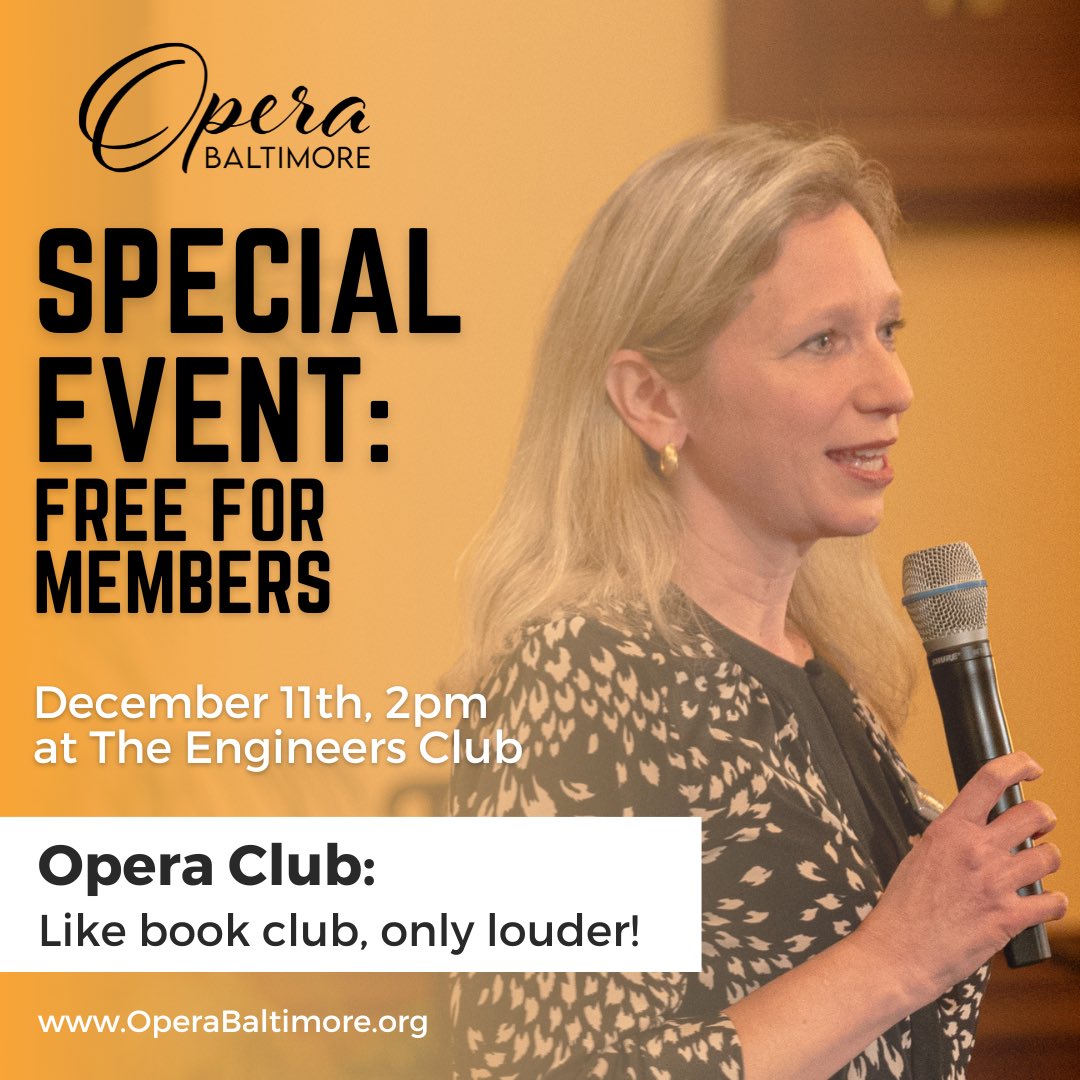 operabmore's tweet photo. SPECIAL EVENT: Join us for #OperaClub, like book club, only louder! On Dec. 11th, OB’s Catrin Davies will lead a fascinating discussion on PORGY AND BESS. Opera aficionados, newcomers, and everyone in between are welcome! 
Register at https://t.co/izem9dFZyH. https://t.co/OgGQV9ZlJ5