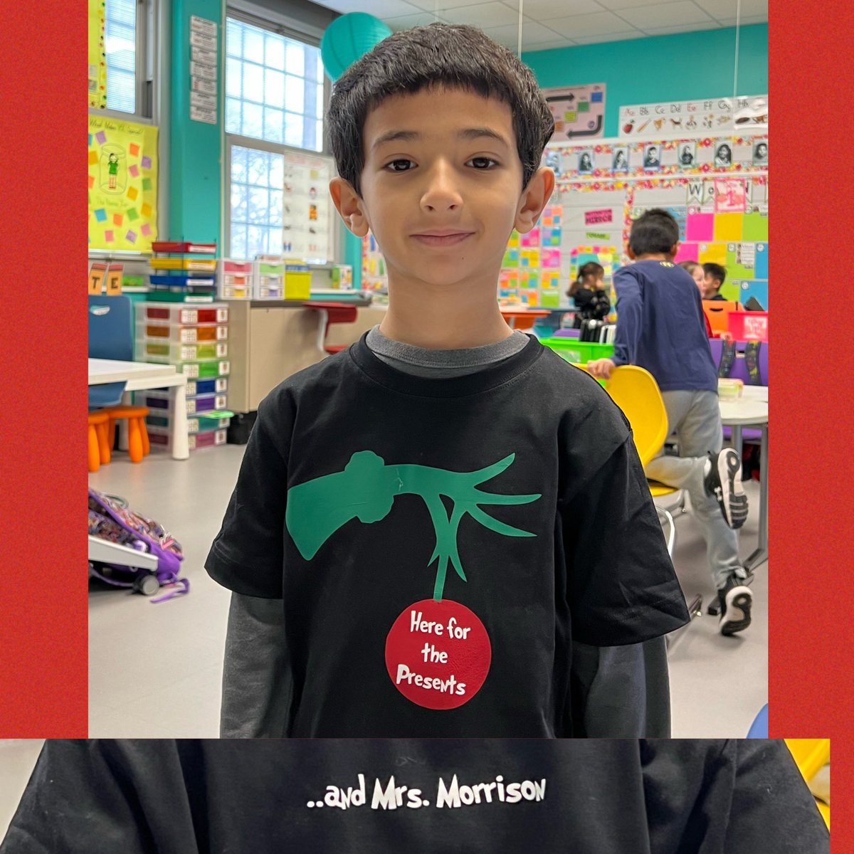 Some learners even had the most clever Grinch shirts!