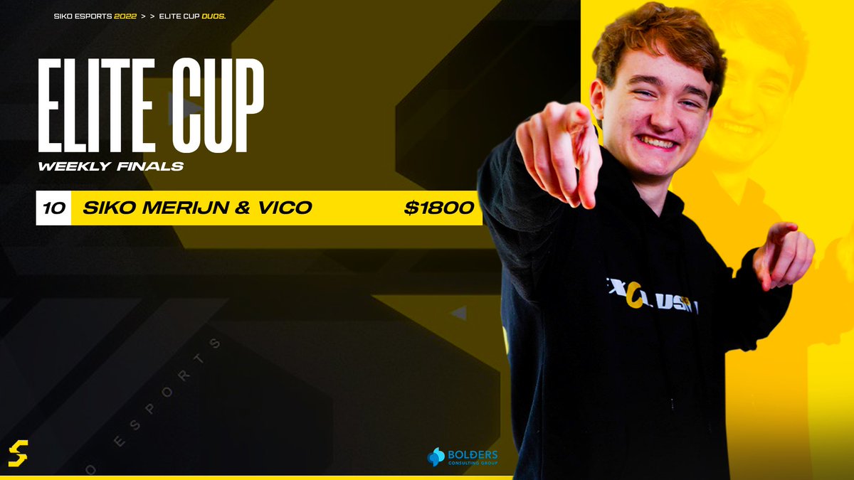 Great way to end 2022 with this extra Elite Cup Finals 🏆

<a href="/MerijnFN/">Merijn</a> finished in 10th place and won $1800 together with his duo 💰

#BeSiko