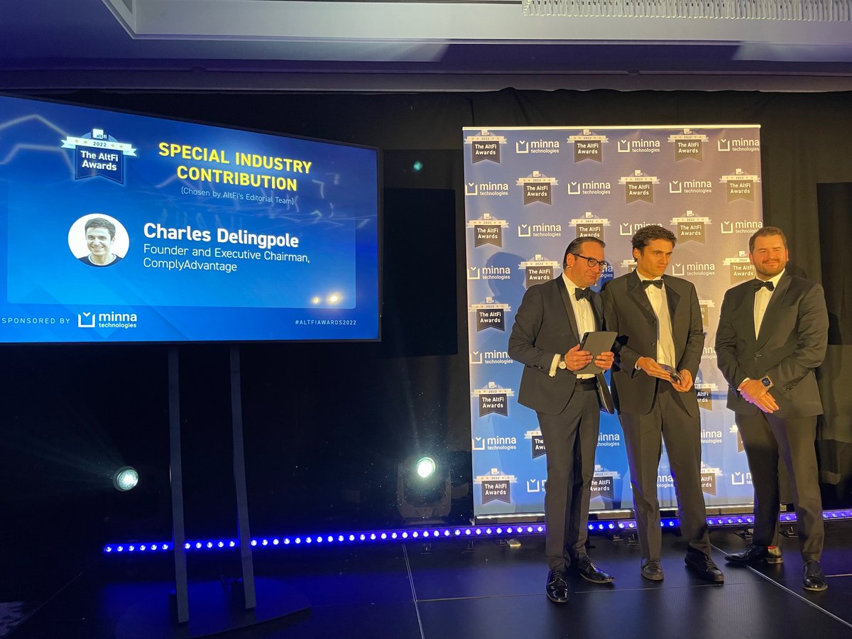 The Special Industry Contribution Award celebrates a leading figure in the fintech industry whose impact on our community transcends far more than just a single year. 

And the winner is… Charles Delingpole! 

Congratulations! #AltFiAwards2022
