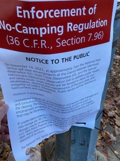timehillard's tweet photo. The National Park Service will begin clearing #homeless encampments in several Washington #DC locations on December 14th. Tents will be removed from the city’s many park-like circles which are under the NPS’s authority. https://t.co/1YoNr8Oau9