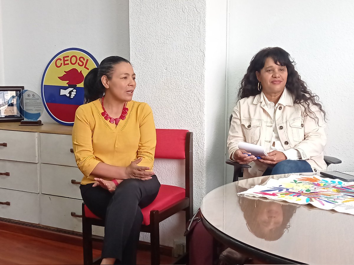 prensaceosl's tweet photo. Esta mañana, el comité ejecutivo de @prensaceosl mantuvo una reunión de trabajo junto a representantes de @OITAndina y @care_ecuador. 

Mejorar las condiciones laborales para un #trabajoDigno es nuestra principal prioridad.

#ceoslEnAccion https://t.co/eA7PUSbh6q
