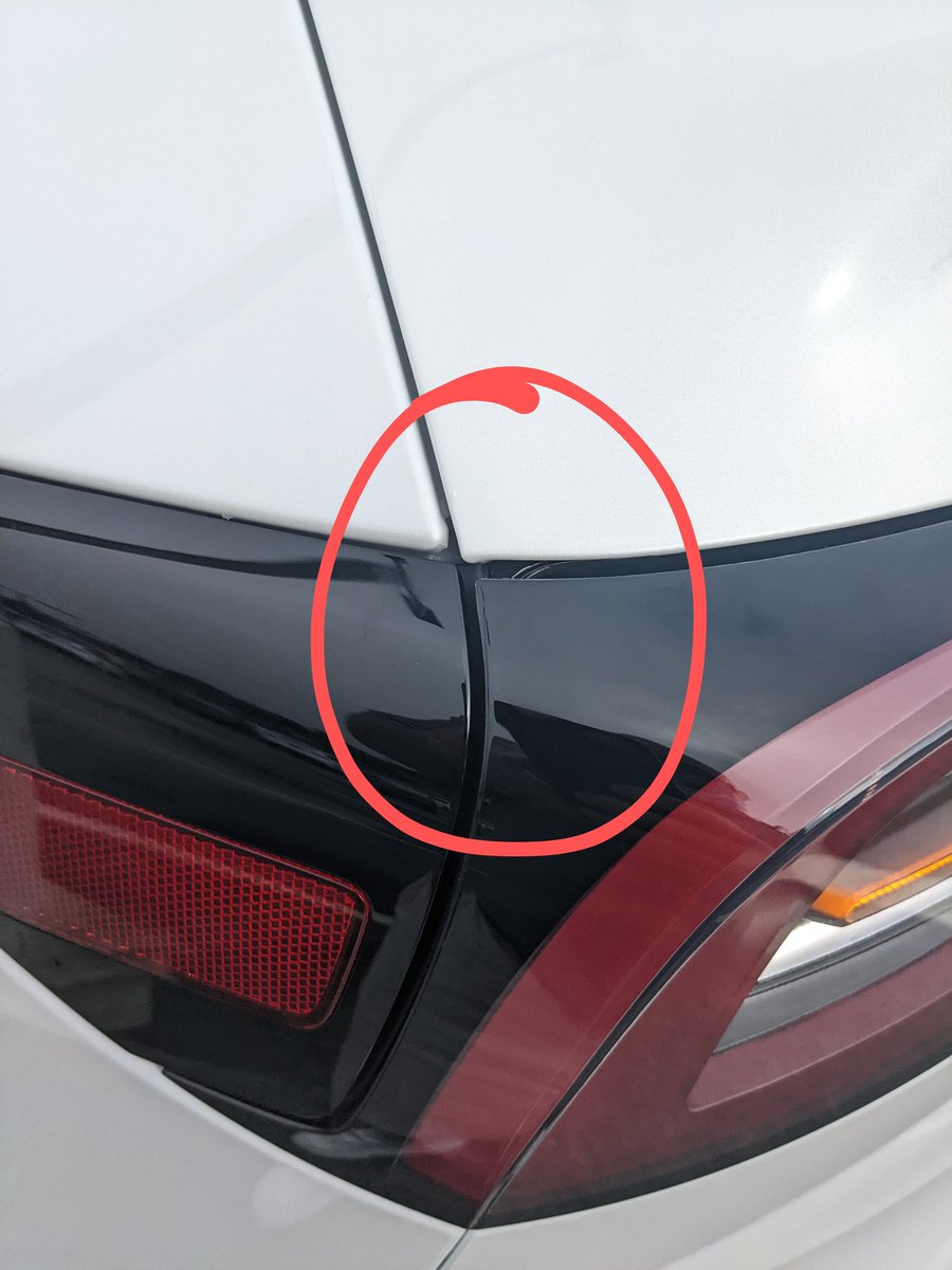 ricoo's tweet photo. @elonmusk Took delivery of my new Tesla Model Y at the Colma, Ca delivery center. I've never been sick to my stomach to be rushed out the door in a brand new car with cosmetic defects for a car I paid $66k cash. All I ask is to have a brand new car with no defects 😥. https://t.co/1jfJakqfvE