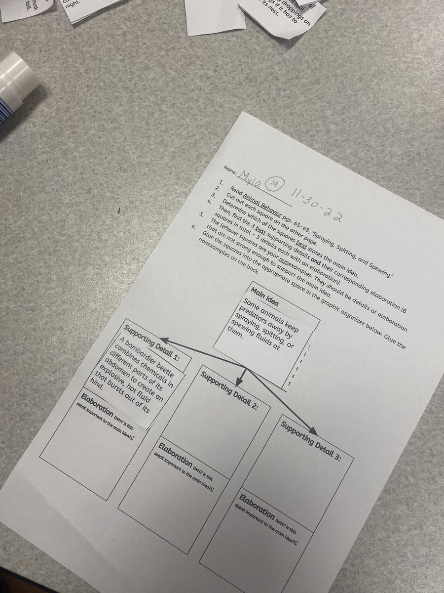 I love to see intentional tweaked instruction make it’s way from PLT to the classroom! A main idea sort was a great way to scaffold instruction this week! <a href="/HortonsCreekES/">Hortons Creek ES</a> <a href="/Ms_KZei/">Kristin Zei</a> #hawksdoitdifferent