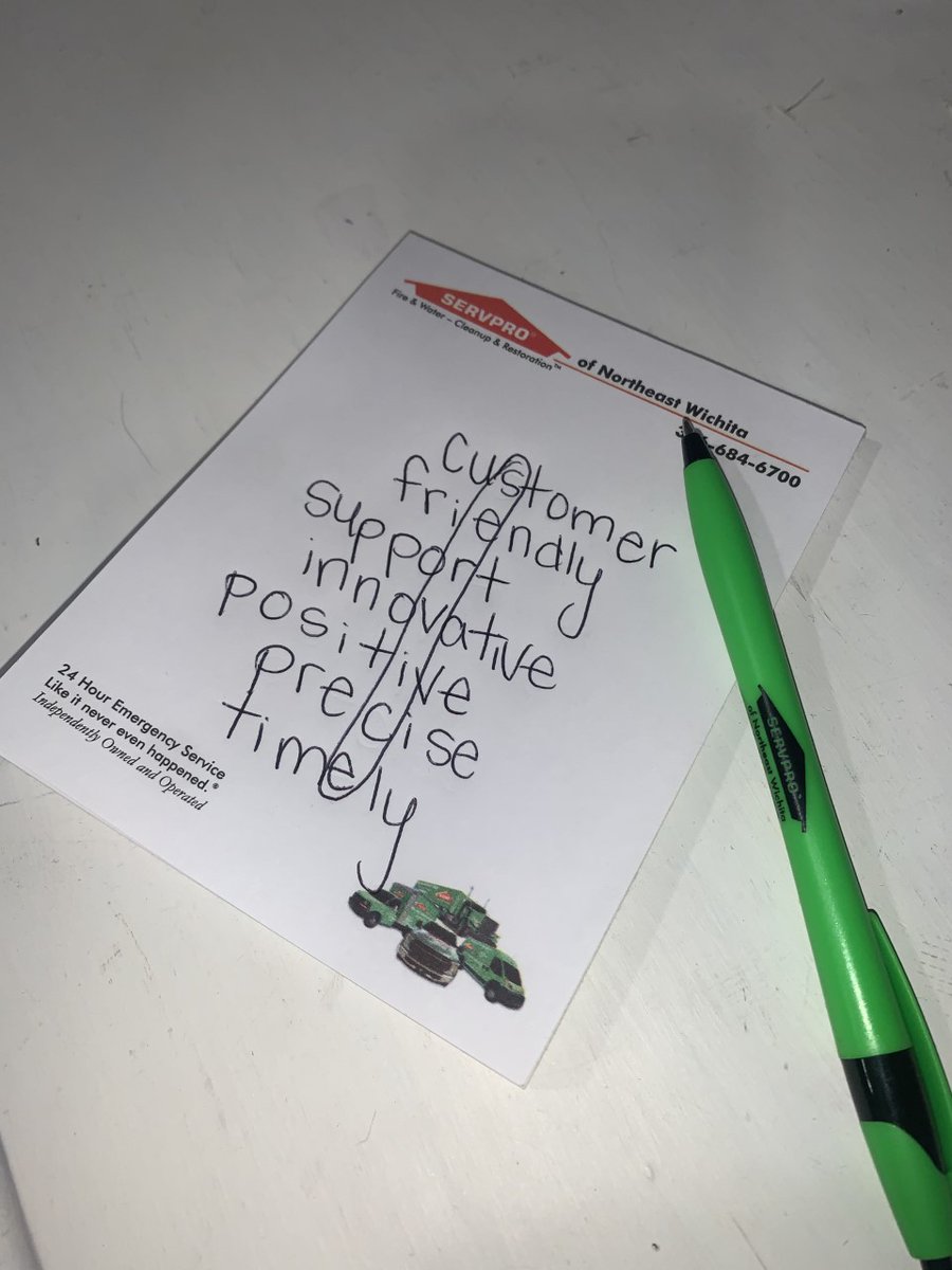 "SERVICE and SERVPRO" go hand in hand