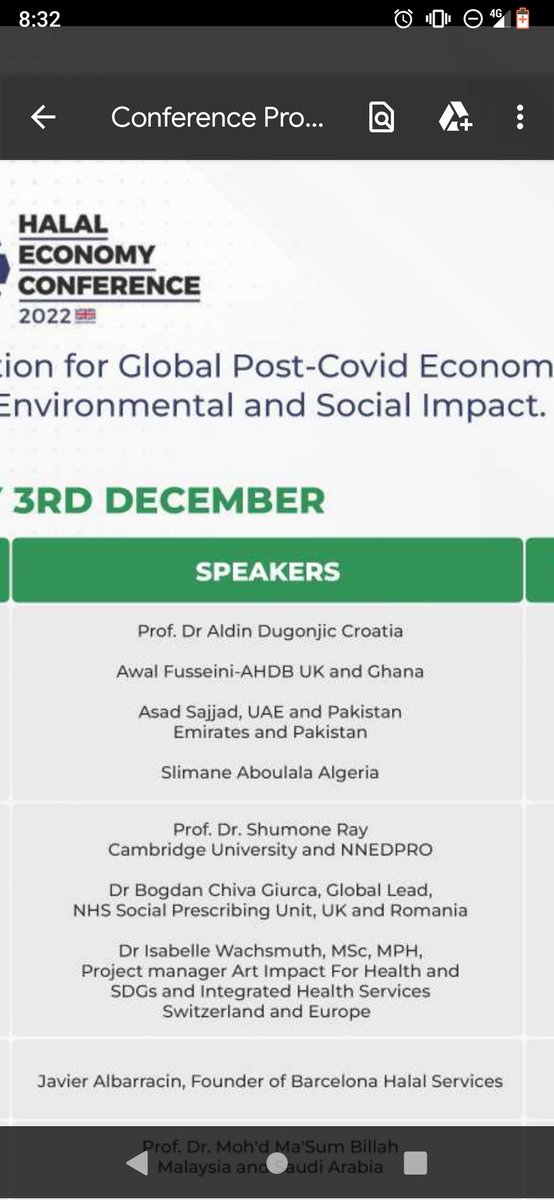 Participating in Halal Economy conference London.