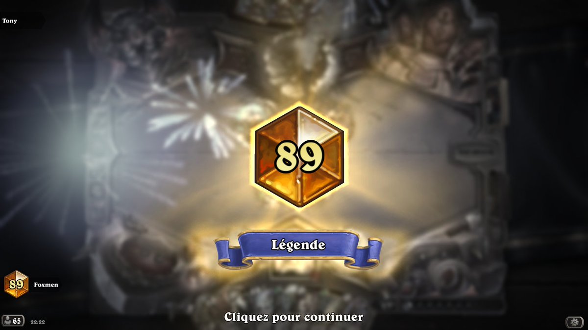 FoxmenHS's tweet photo. Passage Légende Day 1, j'ai joué de tout comme d'hab, coup de coeur pour le Rogue Thief. Hâte de voir la prochaine extension 🔥 https://t.co/G9yMo9Rqvi