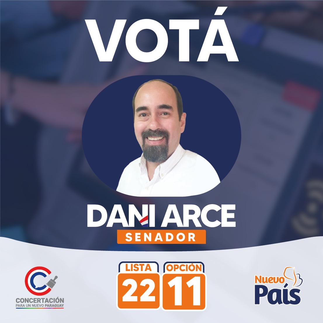 daniarce2023's tweet image. El #Paraguay que nos merecemos es posible. Este 18 de diciembre, sé protagonista con tu voto por la #Renovación en el parlamento. 🇵🇾 
#Votá #DaniArceSenador
#Lista22 #Opción11
#SumateALaRenov