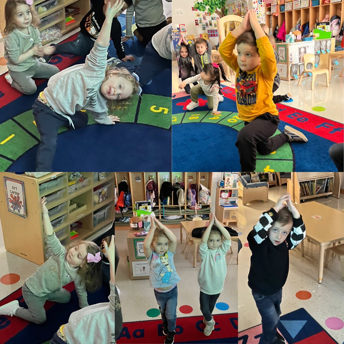 D31BeeHiveSI's tweet photo. Our little #Yogis! Friends in #3K2 have been practicing #yoga to calm their minds and improve #balance and #strength 🧘🧘♂️ @DrJoyAbrams @AP_JelaniMiller @DrMarionWilson @CSD31SI @NYCSchools https://t.co/j4RnzfxCAA
