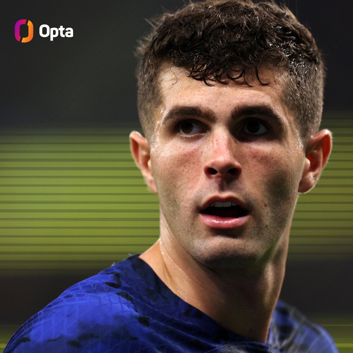 OptaJoe's tweet photo. 5 - Five different current @ChelseaFC players have scored at the 2022 World Cup, the joint-most for any side along with Barcelona.

Havertz
Koulibaly
Pulisic
Sterling
Ziyech

Blues. https://t.co/okbWUa1Foo