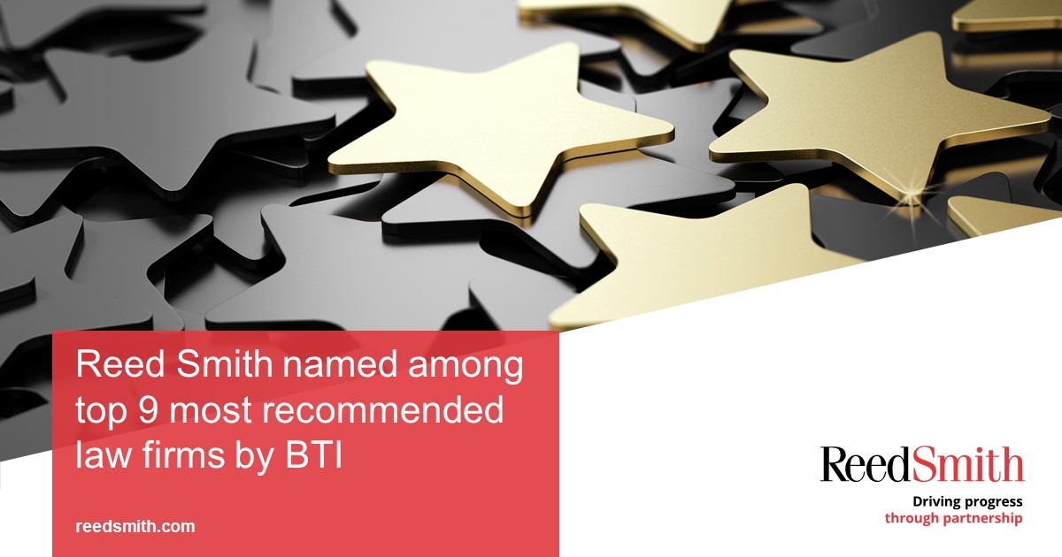 reedsmithllp's tweet image. Delighted to be named as one of the most recommended law firms by general counsel and senior in-house lawyers, consistently exceeding client expectations and demonstrating deep business understanding.

Read more: bit.ly/3uAyWfH