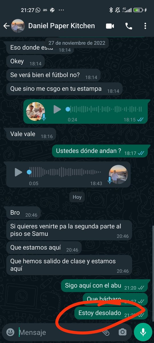 Marca Costa Rica y España estaba fuera ... Misma reacción del José Manuel y yo
