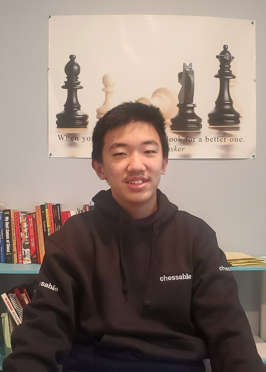 Jason Liang (@gm_jason_liang) on Twitter photo I became a World Top 50 junior chess player this month, 6.5 years after competing in my first chess tournament. I became a frequent <a href="/chessable/">Chessable</a> user from April 2020. I also attended chess camps multiple times through <a href="/Kasparov_Chess/">Kasparov Chess</a>, <a href="/USChessSchool/">U.S. Chess School</a>, and <a href="/CLTchesscenter/">Charlotte Chess Center</a>. I became a World Top 50 junior chess player this month, 6.5 years after competing in my first chess tournament. I became a frequent <a href="/chessable/">Chessable</a> user from April 2020. I also attended chess camps multiple times through <a href="/Kasparov_Chess/">Kasparov Chess</a>, <a href="/USChessSchool/">U.S. Chess School</a>, and <a href="/CLTchesscenter/">Charlotte Chess Center</a>.
