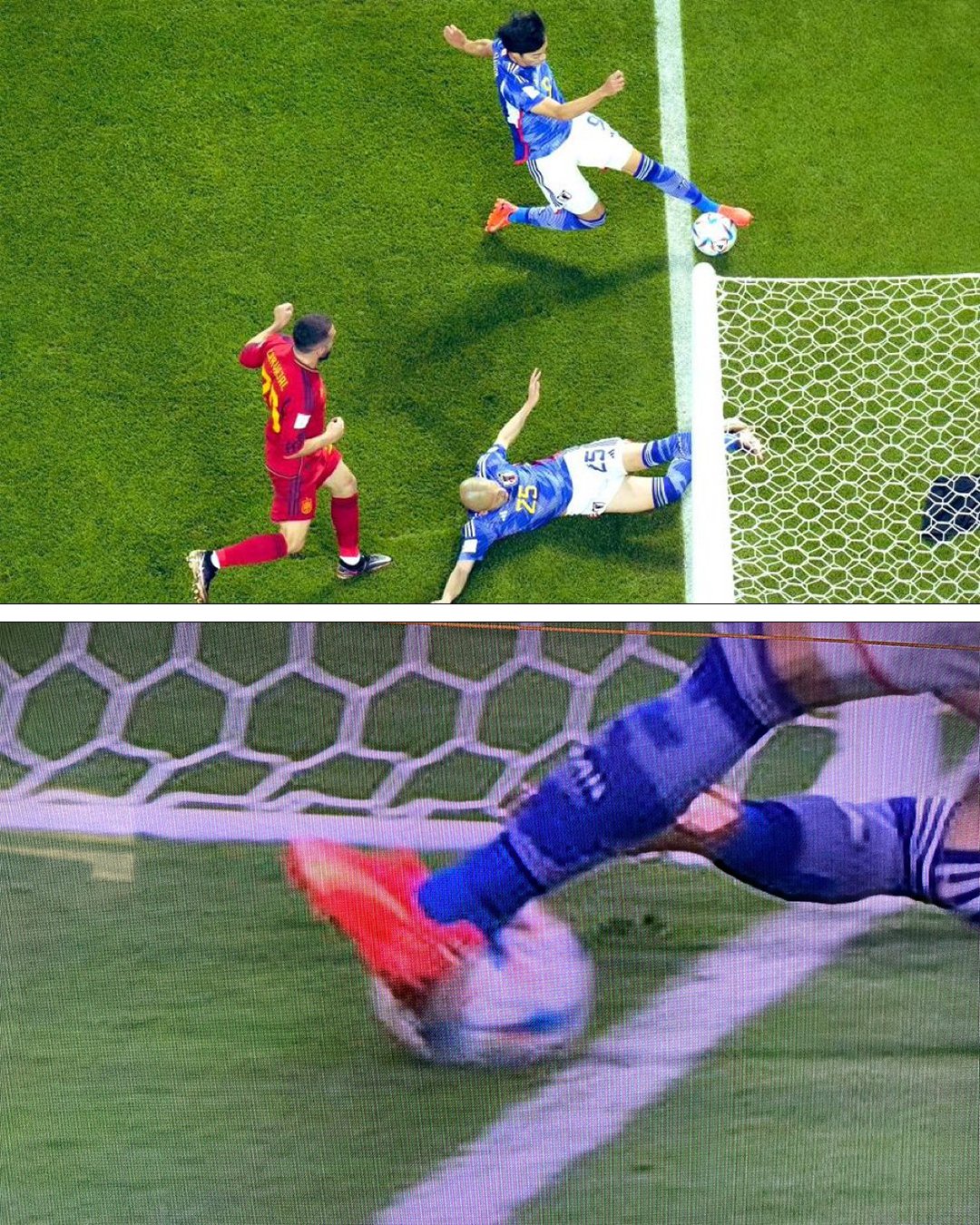 Thomas Sankara on Twitter "FIFAWorldCup Japan's second goal, the ball went well out of bounds