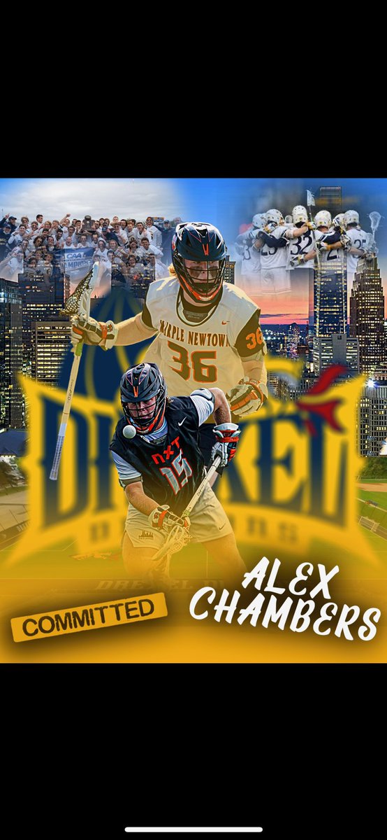 Philly_Faceoff's tweet photo. Huge congrats to 2024 Alex Chambers (@NXTLCboys, @MnLax2) on his commitment tonight to @DrexelMLax! https://t.co/NtWVXDFyFR