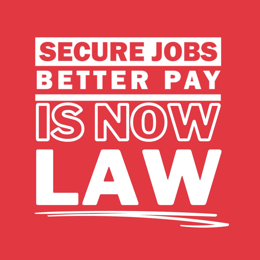 BREAKING: Our Secure Jobs, Better Pay Bill is now law!

We made a commitment to Australians that we would get wages moving and that’s exactly what we’re doing.
