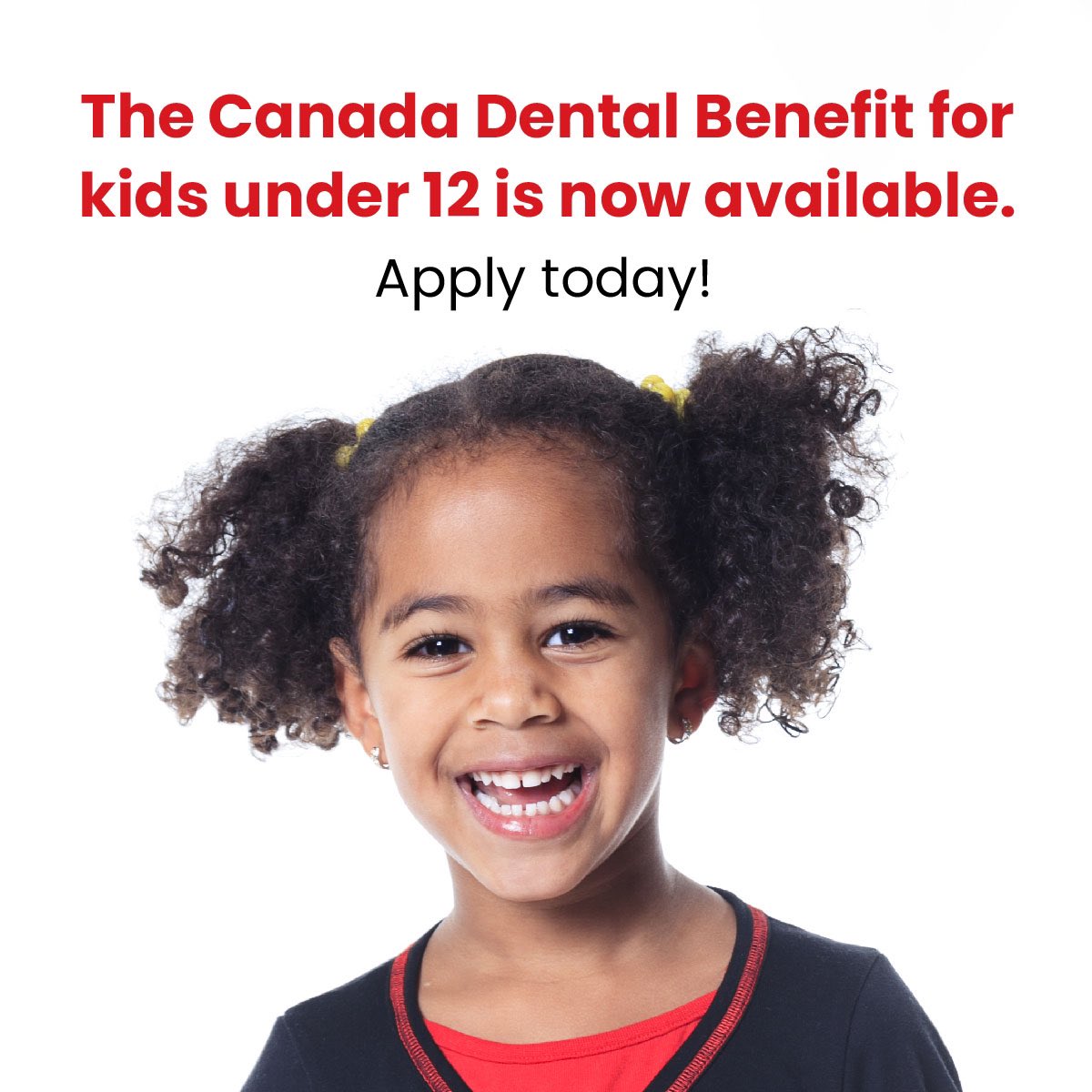 Applications for the new interim #CanadaDentalBenefit are now open! 🦷

As of today, nearly 500,000 children across the country can access the new Benefit, helping to keep them healthy and discover their brightest smiles. 😁

Learn more: canada.ca/dental