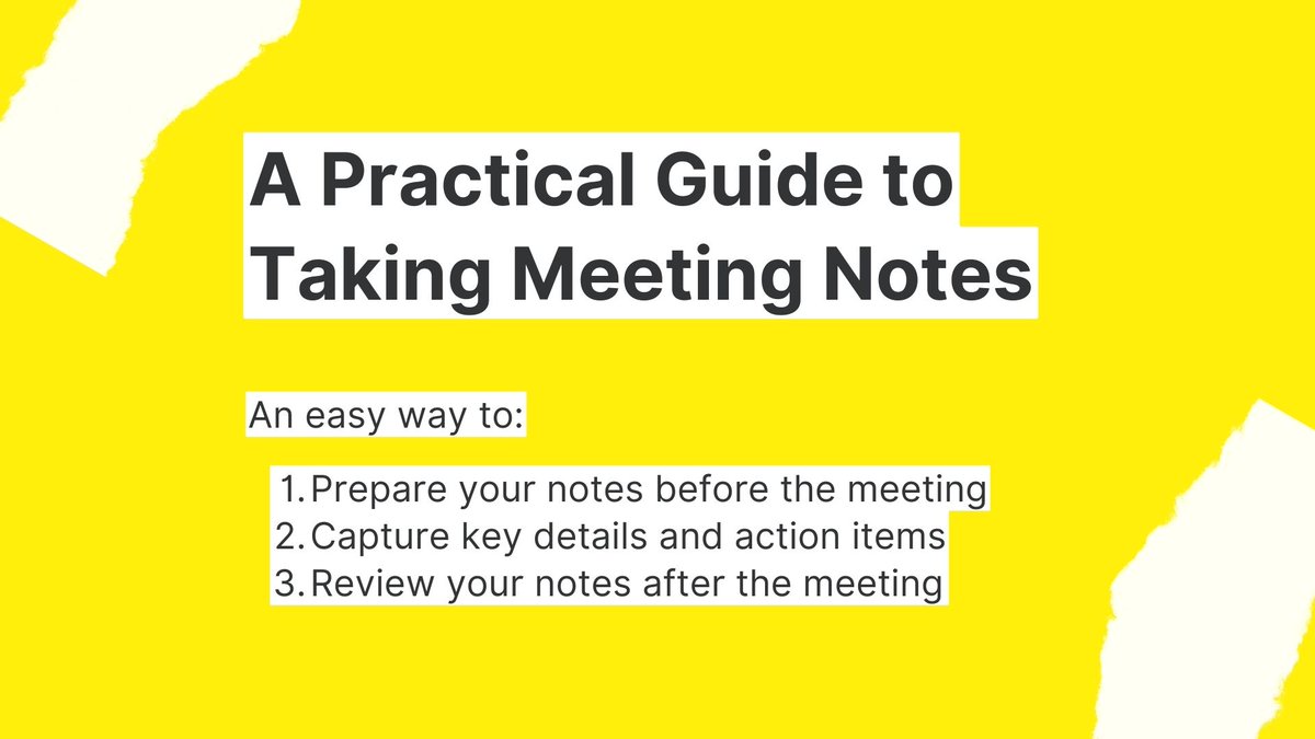 RealStickyApp's tweet image. Mastering the art of note-taking takes time, but we're giving you a shortcut with our Practical Guide to Taking Meeting Notes. Follow these simple techniques, and you'll be taking notes like a pro in no time.

sticky.app/post/a-practic…

#stickyapp #notes #notetaking #meetingnotes