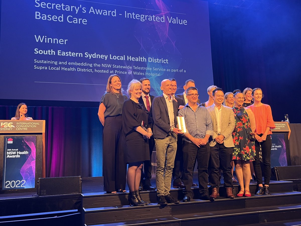 A night of nights recognising ⁦@NSWHealth⁩ staff for their incredible innovation and application in looking after patients in the biggest (160, 000 staff) and best Health system in the nation. Thank you to them all. A fantastic team.