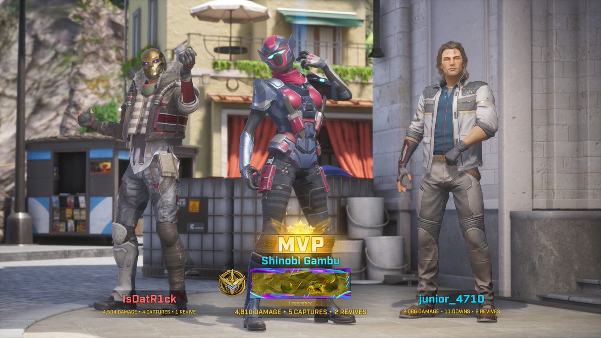 ShinobiGambu's tweet photo. MVP Again as Vy. #RogueCompany #GameResults #gamesummary #banner #gaming #gamingresults #winner #TOP3 https://t.co/poEtOOLXvQ