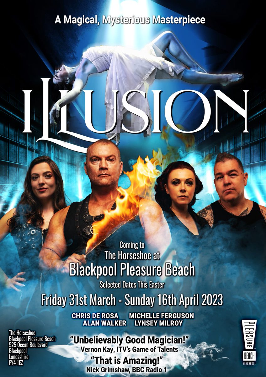 derosamagic's tweet photo. Coming to Blackpool Pleasure Beach Easter 2023!

@Pleasure_Beach @MandsThompson @BPB_Funshine @MagicCircleHQ https://t.co/g33tMHZEhH