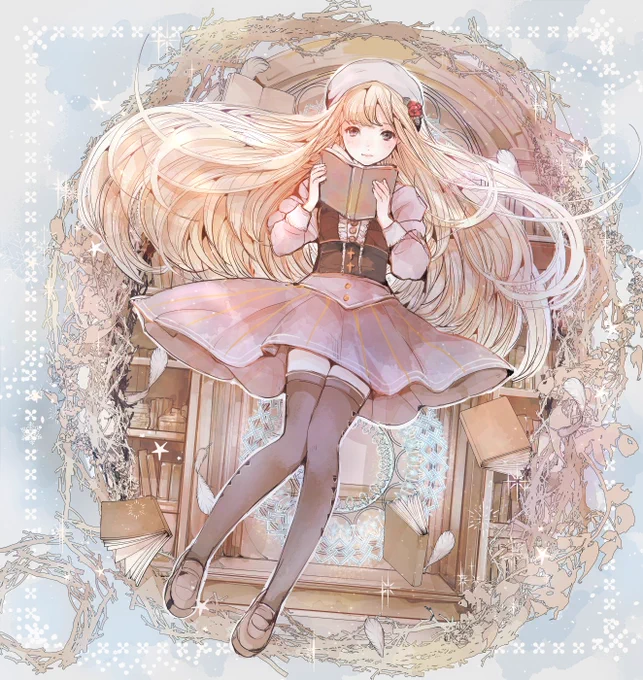 夢世界の乙女イラストを描いています#12月になったのでフォロワーさんに自己紹介しようぜ 