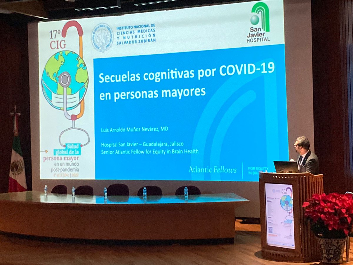 Secuelas cognitivas por #COVID19 en personas mayores @GeriatriaINNSZ 17° #CIG #GBHI