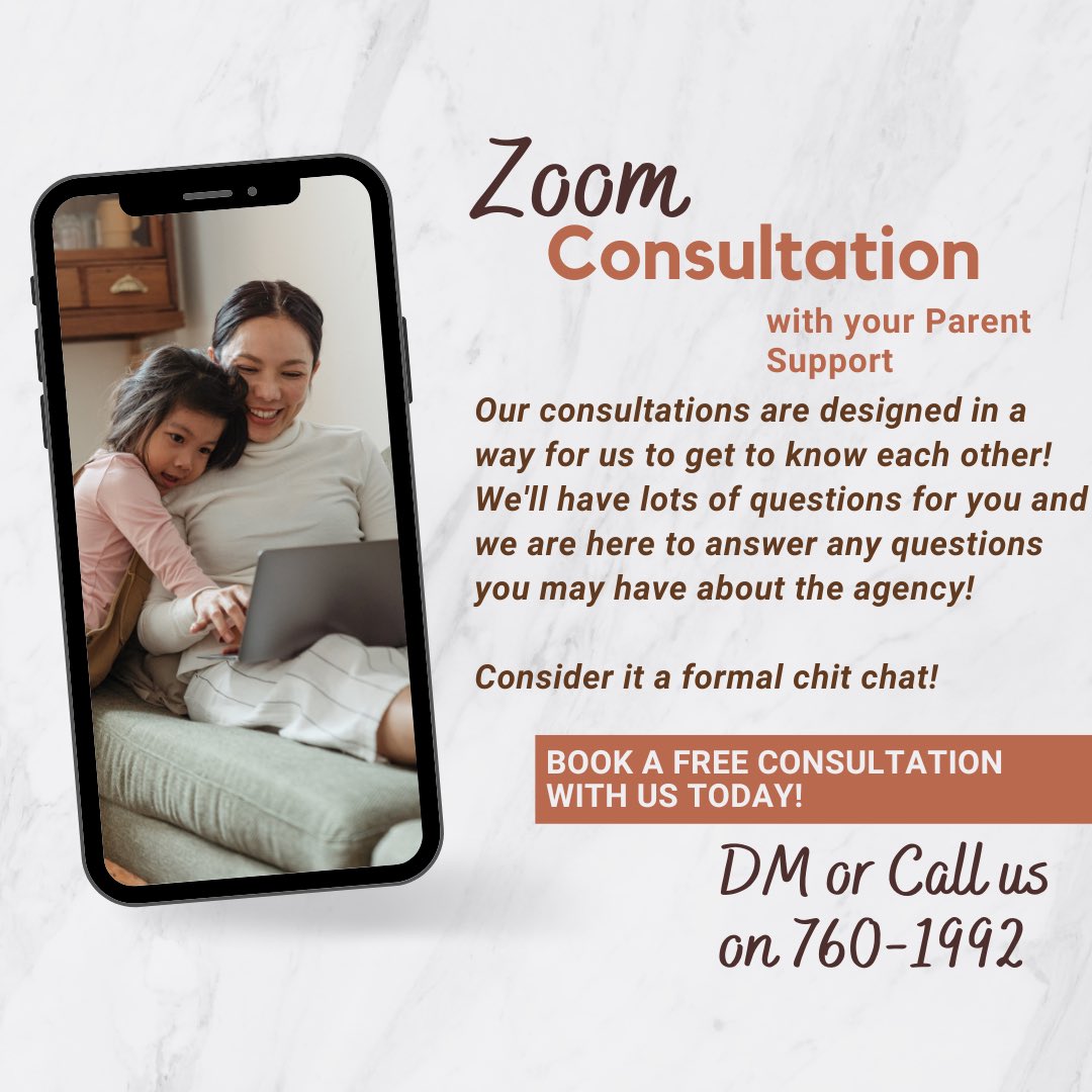CcareAgency's tweet photo. Consider it a formal chit chat!

Our consultations are a safe space! Give us all of the information we may require to better assist you! 

To book a FREE consultation, DM or call us at 760-1992 TODAY!

#trinimums #trinimoms #babysittersintrini #trinibabysitter #trinidadbabysitter https://t.co/PjkhuiCVxD