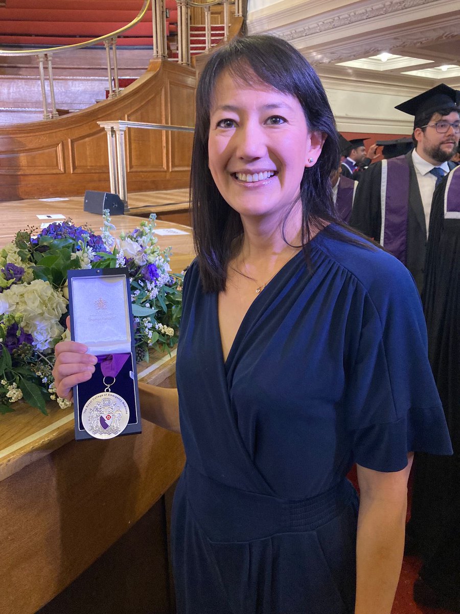 Very proud of my sister receiving her medal for contribution to the Royal College of Emergency Medicine