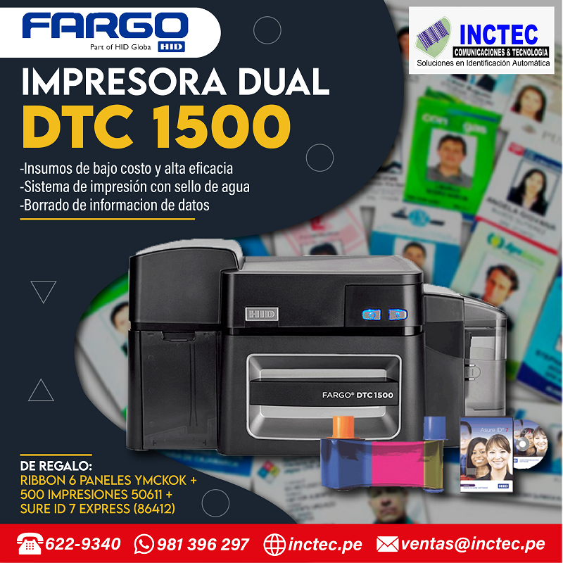 inctec_sac's tweet photo. La impresora de tarjetas de identificación más rápida de su clase. Crea credenciales seguras a todo color sobre demanda.
Anunciamos la nueva generación, nuestra impresora de tarjetas de alta definición más versátil, práctica y económica.
Contáctenos: 981396297 https://t.co/a064fhBFfL