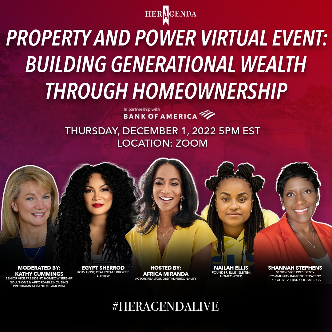 HerAgenda's tweet photo. We're seconds away from the start of the panel! If you're unable to attend tonight we've got you covered, stay tuned! #heragendalive #propertyandpower https://t.co/niXGMcAeYA