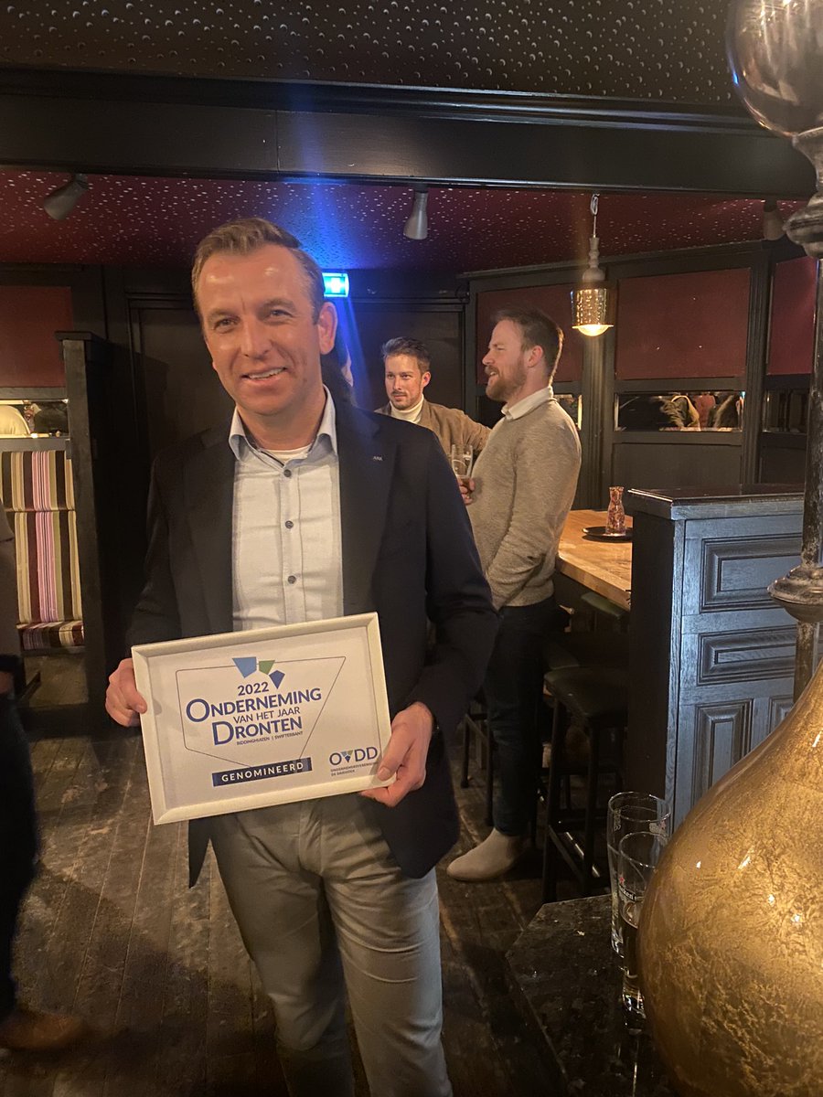 Trots op mijn opvolger Naud Rommens: Flipse Makelaardij O.G. is vanavond bij ondernemersvereniging Ondernemersvereniging De Driehoek (OVDD) genomineerd als onderneming van het jaar!