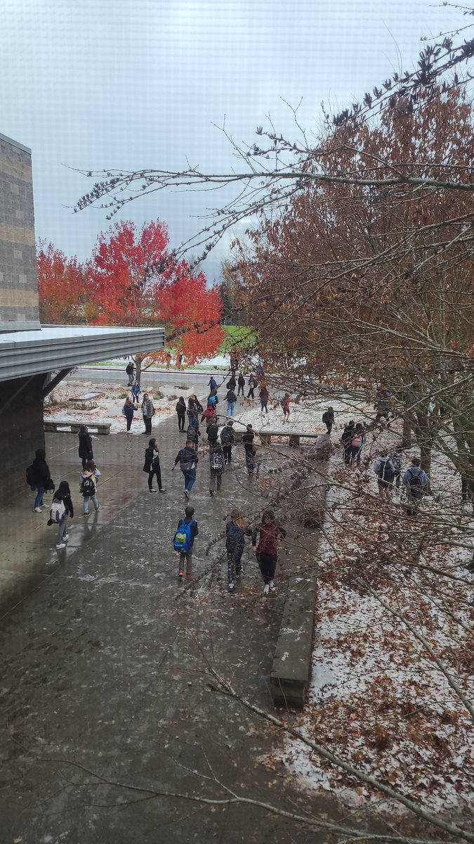 We take our academics seriously. Until it snows in the middle of the school day. #wearefamily #somosfamilia #ourohana