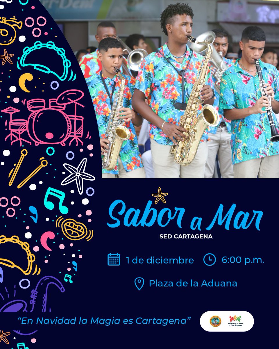 seceducacionctg's tweet image. Nuestras niñas, niños y jóvenes se reúnen hoy 1 de diciembre a las 6 de la tarde en la Plaza de la Aduana en un concierto para dar la bienvenida a la navidad con el encendido del alumbrado navideño. 

¡Te esperamos!

#salvemosjuntosacartagena #CartagenaVaPaLante #FormandoConAmor