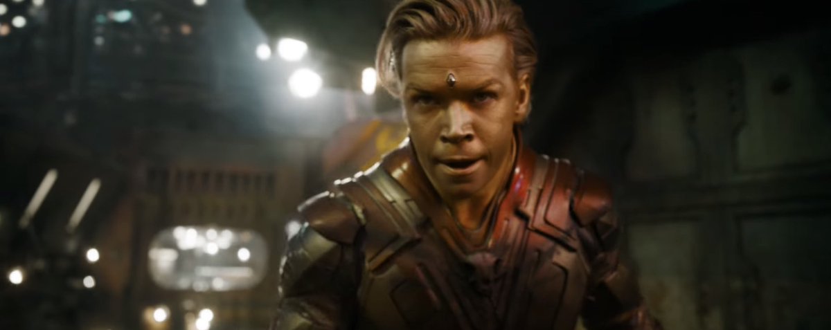 DiscussingFilm's tweet photo. First look at Will Poulter as Adam Warlock in ‘GUARDIANS OF THE GALAXY VOL 3’. https://t.co/Iw2ZyVprvN