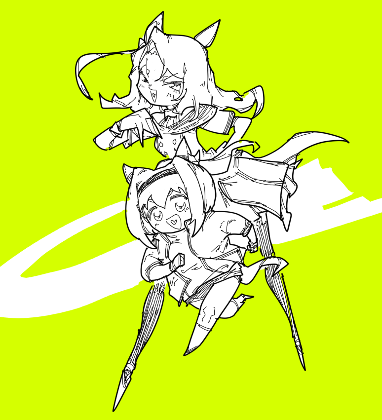 ハルウララ(ウマ娘) ,キングヘイロー(ウマ娘) 「」|ちぐ齒莖ダサわやかのイラスト