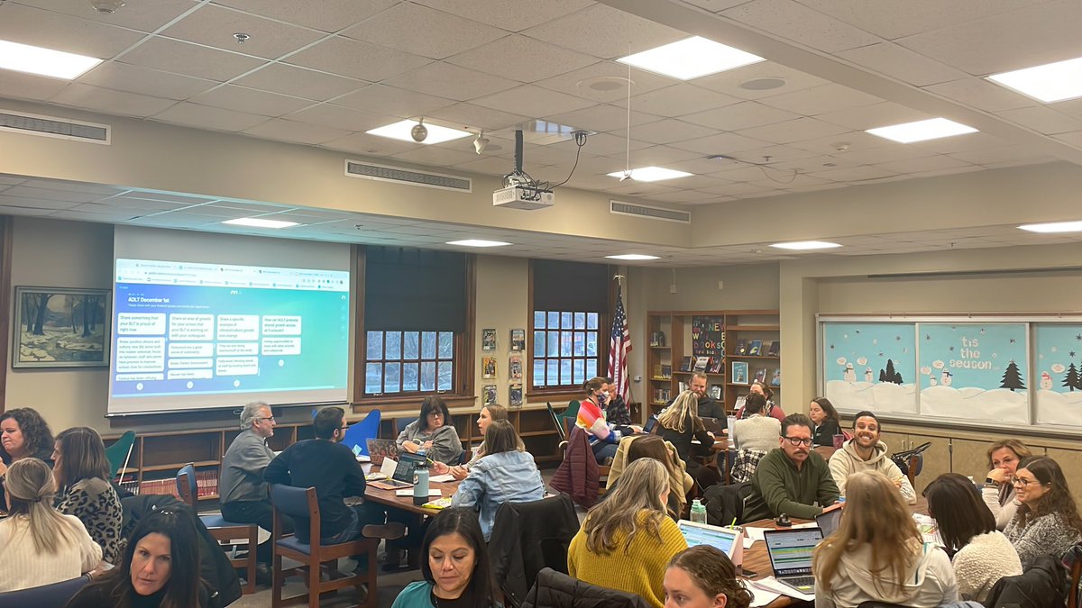 All our building leadership teams coming together to share their work on climate and culture with peers from other buildings. Great collaboration occurring. #d96inspires