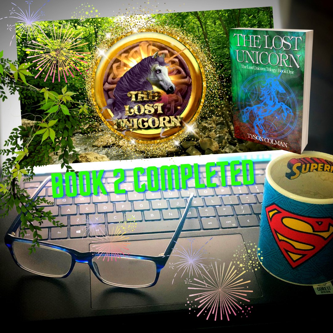 And just like that, I have finished Book 2 of The Lost Unicorn Trilogy. Now on to some serious proofreading. #amwriting #fiction #unicorns #thelostunicorn #author #fantasy
