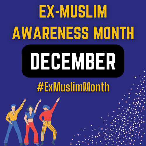 Leaving_Islam's tweet photo. This December is #ExMuslimMonth! Please post this hashtag if you want to support #exmuslims in being seen and heard. It isn't easy to escape the shadow of Islam, but a life beyond it is possible. Let's create a world where #leavingislam is a safe and accepted part of society. https://t.co/AT8ssMgiUV
