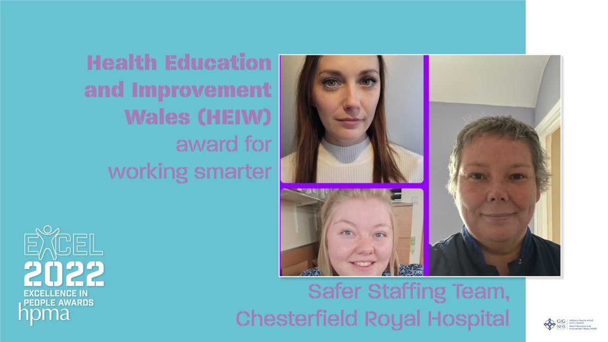 HPMA Awards (@hpmaawards) on Twitter photo Congratulations to the winners of @HEIW_NHS award for smarter working category – the Safer Staffing Team at Chesterfield Royal Hospital <a href="/royalhospital/">Chesterfield Royal Hospital NHS FT</a> #HPMAAwards Congratulations to the winners of @HEIW_NHS award for smarter working category – the Safer Staffing Team at Chesterfield Royal Hospital <a href="/royalhospital/">Chesterfield Royal Hospital NHS FT</a> #HPMAAwards