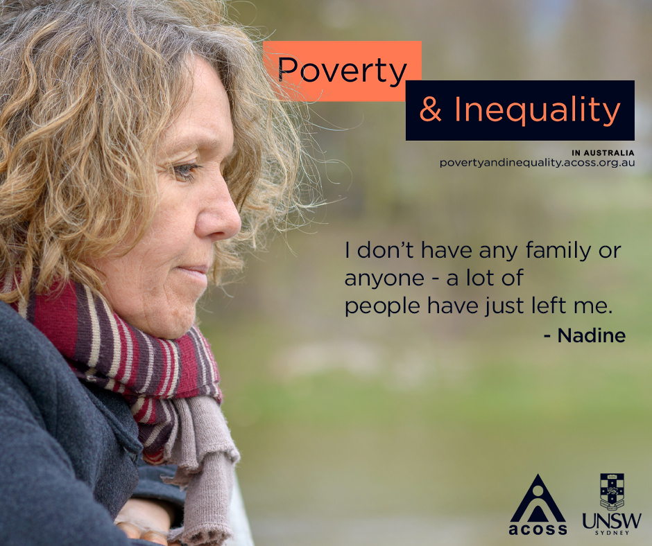 The latest report from the Poverty and Inequality Partnership tells of people experiencing poverty in 2020-2021, and how their lives changed with the introduction and then withdrawal of the Coronavirus Supplement.
bit.ly/3AFmXRk
#PovertyinAustralia #RaisetheRateforgood