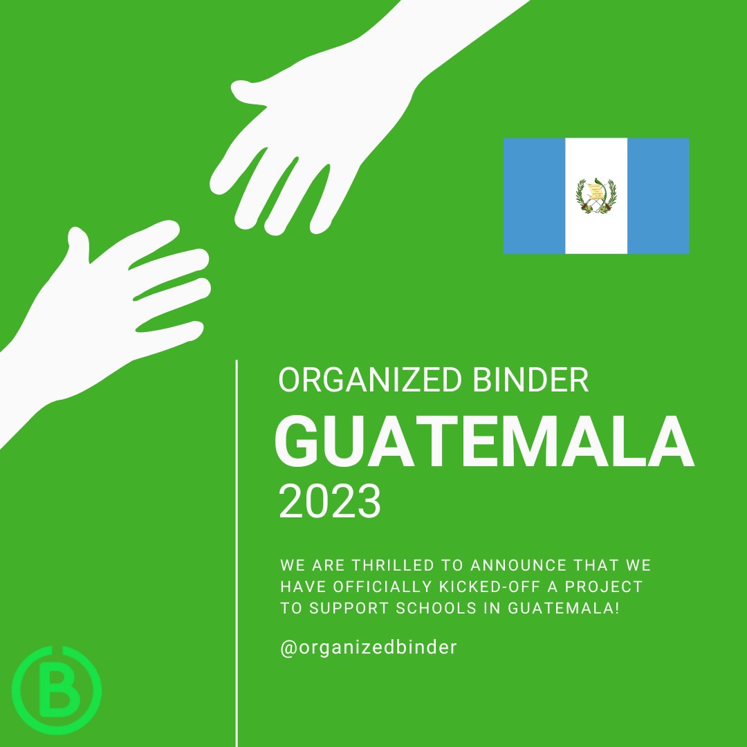 Guatemala - A New Project Begins in 2023!!! - mailchi.mp/9c95e8551ede/j…

#executivefunctioning #studentagency #organizedstudents #executivefunctions #MTSS #goalsetting #settinggoals #executivefunctioningskills #education #teachbetter #goodteaching #routine #lifelonglearners