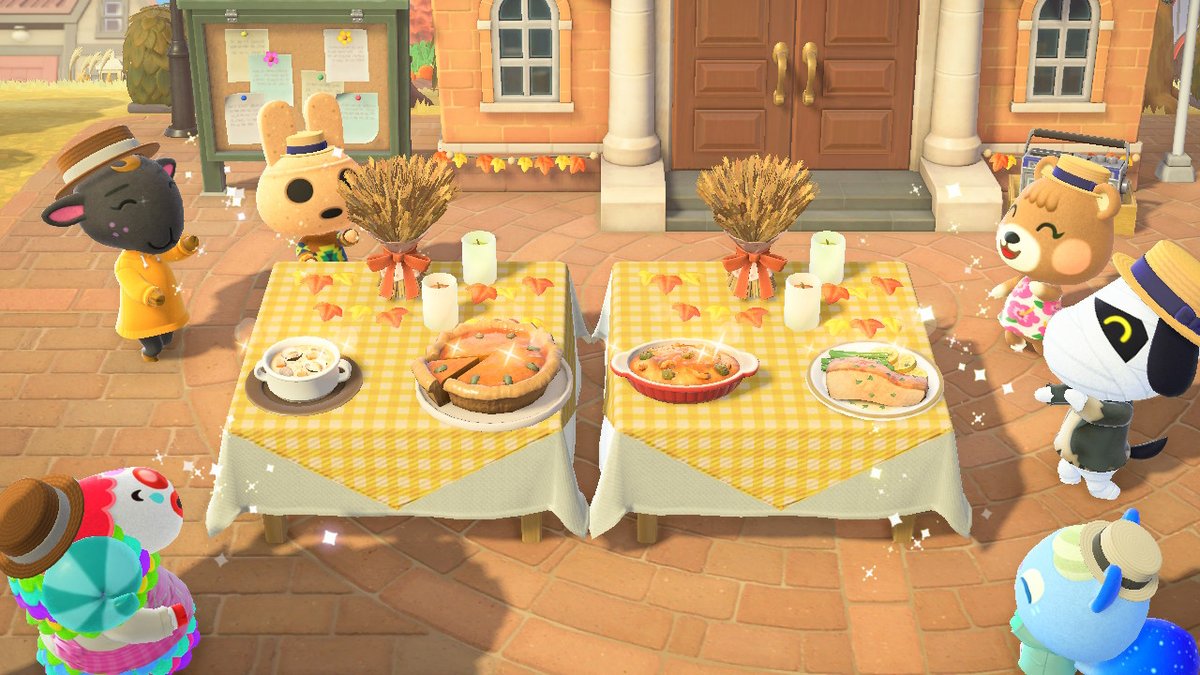 esutebann's tweet photo. thi has been my favourite holiday so far #AnimalCrossing #ACNH #NintendoSwitch #turkeyday https://t.co/EWWzoWK4n3