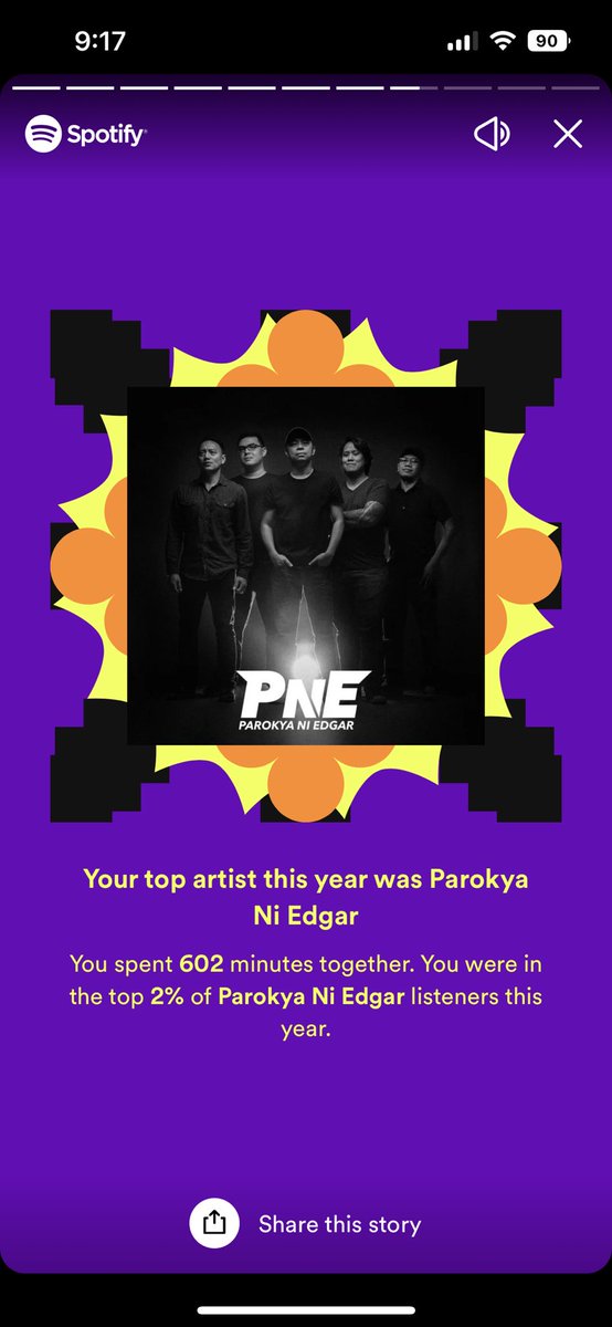audzjorge's tweet photo. Thanks @parokyaniedgar for spending 602 minutes with me in 2022! Proven na part pa din ng Parokya. https://t.co/pZHQWMYbba