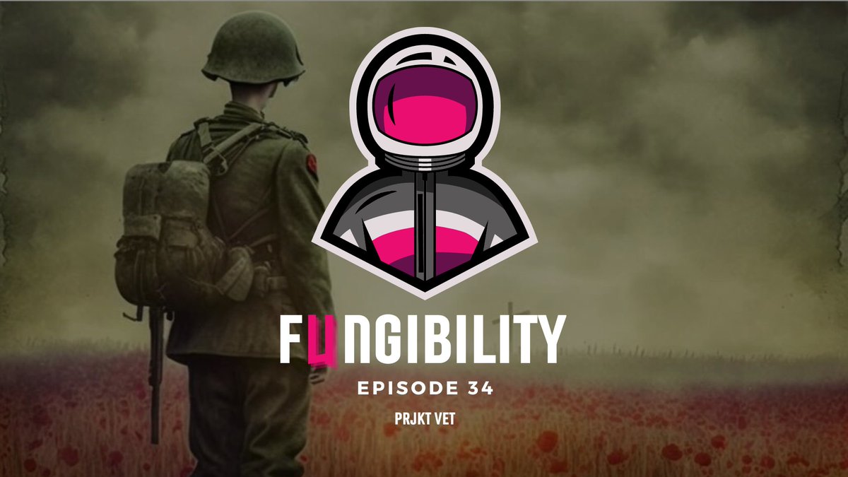 0xfungibility's tweet photo. Have you listened to our episode 34 with @prjkt_vet yet? 

Last month, In honor of Veterans Day @rUv sat down with Rodney Lee and @Agent_Jermaine to discuss the experience of Veterans and the work PRJKT VET is doing to support them.

👉https://t.co/grTxrx91dY👈 https://t.co/Y4LXfhJLwF