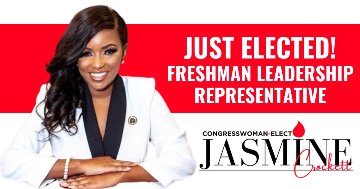 JasmineForUS's tweet photo. BIG NEWS: I've just been elected Freshman Leadership Representative!
For decades, freshmen have selected Members of their class to advocate for their best interests before party leadership.
Thank you to my colleagues for your confidence in me. Let's get to work! https://t.co/TuaQQqkZC2
