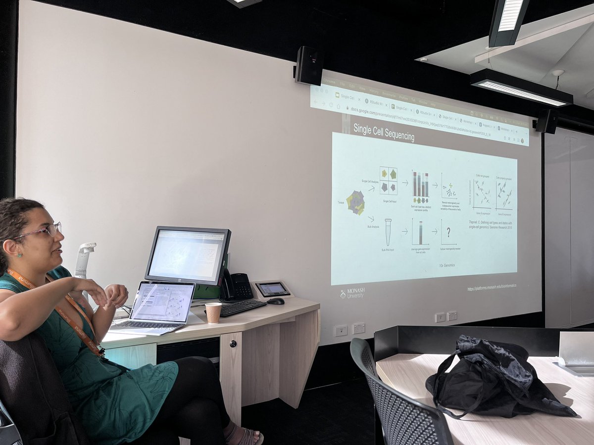 MonashBioinformatics (@monashbioinfo) on Twitter photo <a href="/technadele/">Adele Barug</a> is kicking off our Intro to Single Cell workshop for #abacbs2022 Will <a href="/paulfharrison/">Paul Harrison @paulfharrison.bsky.social</a> tortillas make a guest appearance today? Stay tuned! #monash <a href="/Monash_MTRP/">Monash Research Infrastructure</a> <a href="/technadele/">Adele Barug</a> is kicking off our Intro to Single Cell workshop for #abacbs2022 Will <a href="/paulfharrison/">Paul Harrison @paulfharrison.bsky.social</a> tortillas make a guest appearance today? Stay tuned! #monash <a href="/Monash_MTRP/">Monash Research Infrastructure</a>