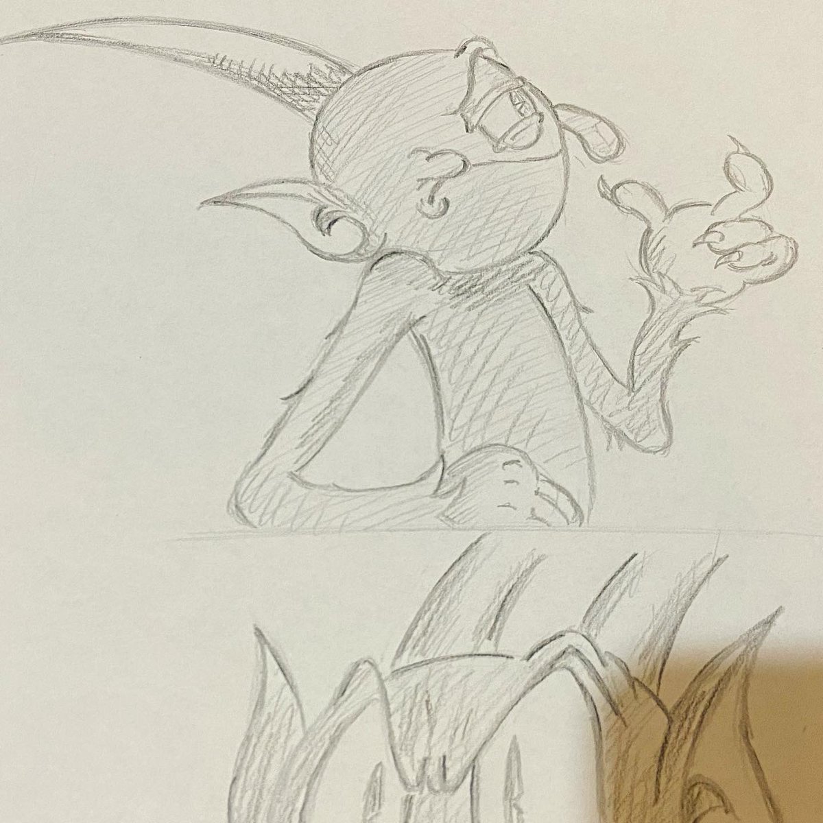 DeepDarkness__x's tweet photo. My #drawing 01/12/2022. ✍🏻😈
#thedevil #cuphead #cupheadshow #thecupheadshows3 #cupheadshowdevil #sketchbook #sketch https://t.co/iwmTeve7Xn
