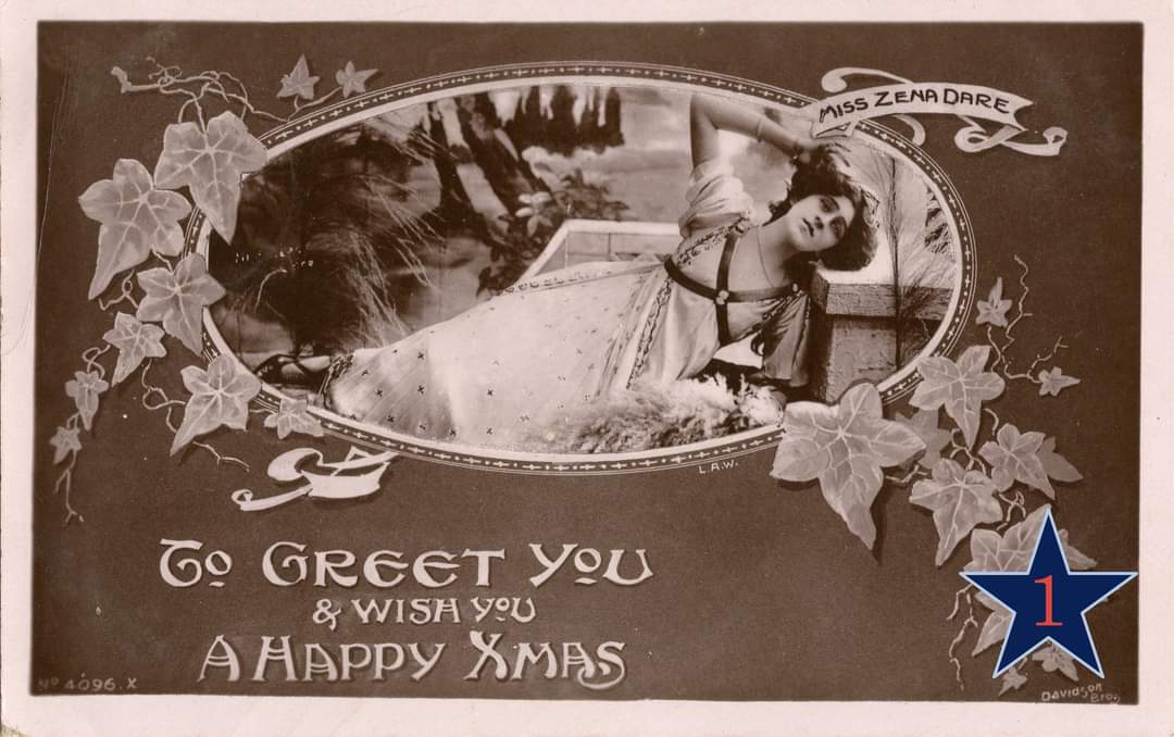 BurnleyEmpire's tweet photo. Today marks the start of the BET Advent Calendar count down and this week is #ExploreYourArchive week!
To help celebrate #EYAThrowback we have the beautiful Miss Zena Dare featured on a postcard from our #BET Archive Collection 📮 https://t.co/jJHJ1J7SZD